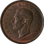 New Zealand 1942 Half Penny KM#12 AU