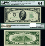 FR. 2010 DW* $10 1950 Federal Reserve Note Cleveland Wide D-* Block Choice PMG CU64 EPQ Star