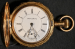 Hampden Pocket Watch 6 Size 14k Hunting - Not Working