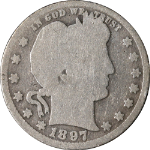 1897-O Barber Quarter