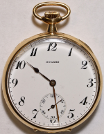 E. Howard Series 7 Pocket Watch 16 Size 17 J. Adj. 3p 14k Open-Face - Working