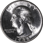 1942-S Washington Quarter Nice BU - STOCK