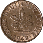 Germany 1 Pfennig 1948-G KM#A101 AU