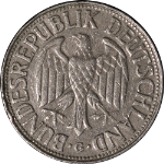 Germany: Federal Republic 1957-G Mark KM#110 VF