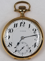 E. Howard Model 1907 Series O(marked) Pocket Watch 16 Size 23 J. Adj. 5p 18k