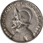 Panama 1/10 Balboa 1947, KM #10.1, XF