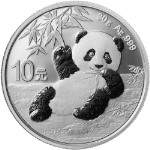 2020 China Silver 10 Yuan Panda - STOCK