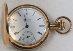 Elgin Grade 45 Pocket Watch 6 Size 13 J. 14k Hunting - Not Working