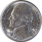 1939-S Jefferson Nickel - Nearly Full Steps