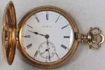 Elgin Grade 241 Pocket Watch 16 Size 17 J. 14k Hunting - Not Working