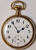 Hamilton 952 Pocket Watch 16 Size 19 J. Adj. 5p 14k Open-Face - Working