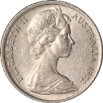 Austrailia 5 Cents, 1972 KM #64,  AU