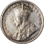British India 1923 1/2 Rupee KM#522 XF - Cleaned