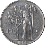 Italy 100 Lire 1956-R KM #96.1 XF