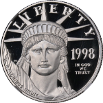 1998-W Platinum American Eagle $50 NGC PF70 Ultra Cameo STOCK