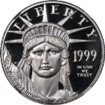 1999-W Platinum American Eagle $50 NGC PF70 Ultra Cameo STOCK