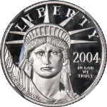 2004-W Platinum American Eagle $10 NGC PF70 Ultra Cameo STOCK