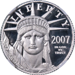 2007-W Platinum American Eagle $10 NGC PF70 Ultra Cameo STOCK