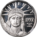 1997-W Platinum American Eagle $10 NGC PF70 Ultra Cameo STOCK