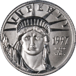 1997 Platinum American Eagle $10 PCGS MS70 - Scarce - Pop 42