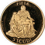 1996 1997 San Marino 3 Coin Gold Proof Set - 0.779ozs AGW - Pieta, David, Angel