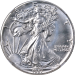 1987 (S) Silver American Eagle $1 NGC MS70 Struck San Francisco Brown