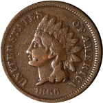1866 Indian Cent