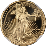 1990-P Gold American Eagle $10 NGC PF70 Ultra Cameo Brown Label