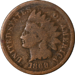 1869 Indian Cent G Details Nice Eye Appeal Nice Strike