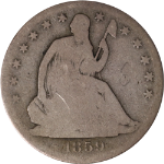 1859-S Seated Half Dollar