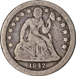 1842-O Seated Liberty Dime