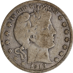 1913-P Barber Half Dollar