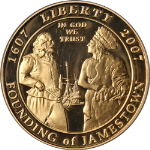 2007-W Jamestown Commem Gold $5 PCGS PR69 DCAM Vault Collection - STOCK