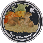 2020 Australia Year of the Mouse 2 Ounce Silver NGC PF67 - Colorized ANDA Show