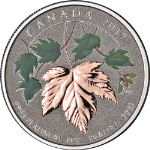 2017 Canada 1oz Reverse Proof Platinum $300 Maple Leaf Forever Coin OGP COA