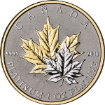 2018 Canada 1oz Reverse Proof Platinum $300 Maple Leaf Forever Coin OGP COA