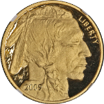 2009-W Buffalo Gold $50 NGC PF70 Ultra Cameo Brown Label - STOCK