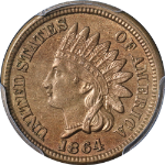 1864 Indian Cent Copper Nickel PCGS MS62 Nice Eye Appeal Nice Strike