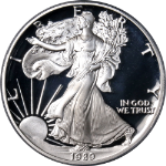 1989-S Silver American Eagle $1 PCGS PR70 DCAM - STOCK