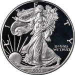 2002-W Silver American Eagle $1 PCGS PR70 DCAM - STOCK