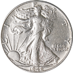 1942-P Walking Liberty Half - Doubled Die Reverse