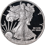 2014-W Silver American Eagle $1 NGC PF69 Ultra Cameo San Francisco Giants Champs