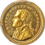 1903 LA Purchase Commemorative Gold $1 CAC Sticker PCGS PR64 CAM Strong Strike