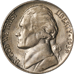 1939-D Jefferson Nickel