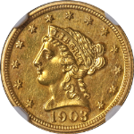 1903 Liberty Gold $2.50 Proof NGC PF60 Great Eye Appeal Strong Strike