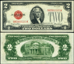 FR. 1508 $2 1928-G Legal Tender D-A Block CU - Split
