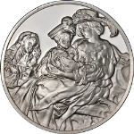 Sterling Silver - Treasures of the Louvre -.925 Fine- 39+/- gr - Helena Fourment
