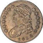 1812/1 Bust Half Dollar Small &#39;8&#39; Nice XF/AU Details 0-102 R.2 Great Eye Appeal