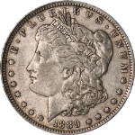 1889-O Morgan Silver Dollar -  &#39;E&#39; On Reverse