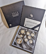 2014 U.S. Mint Limited Edition Silver Proof Set Box Slip Cover COA STOCK